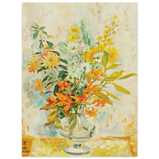 Le Pho - Yellow Lilies - Post-Impressionism  75x100 cm / 30x40inches Fine Art Poster