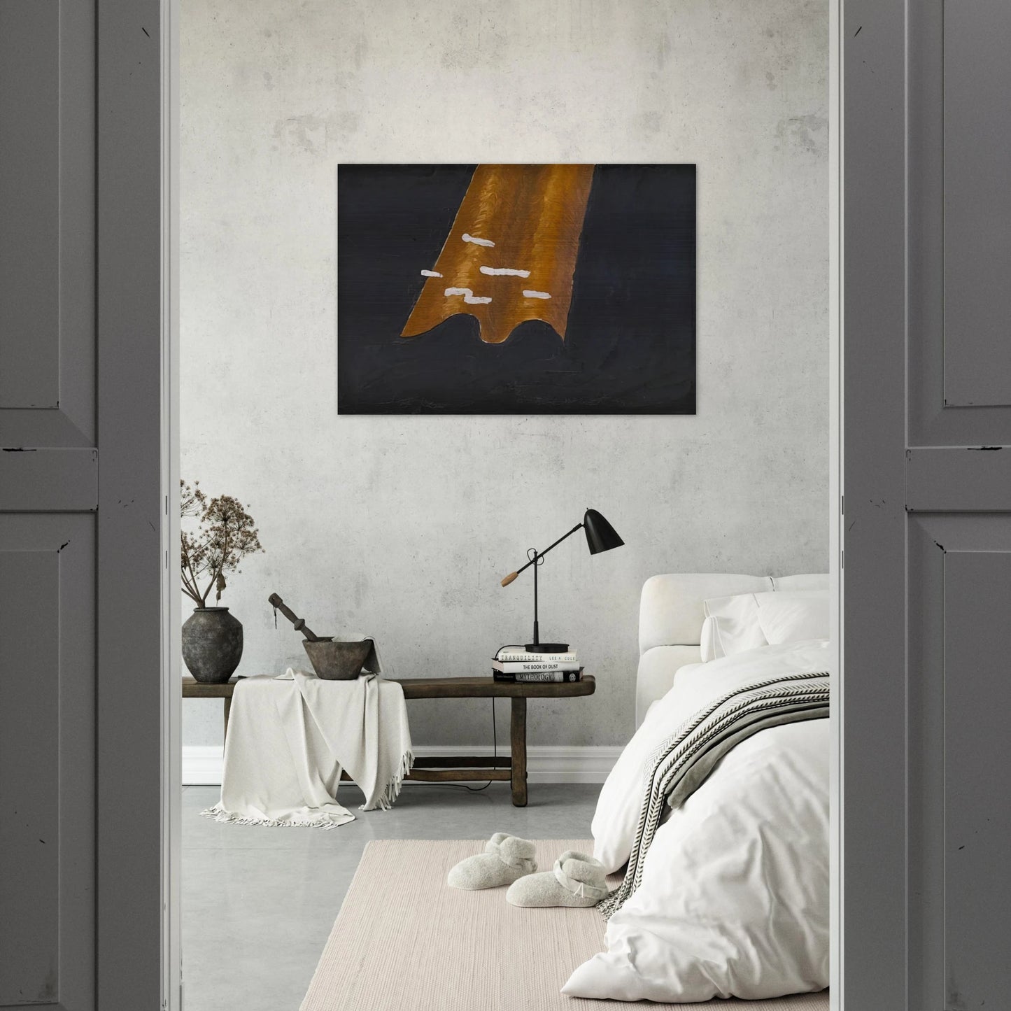 Untitled, No. 5 - 1951 - Forrest Bess Brushed Aluminum Print - 70x100 cm / 28x40 inches | Forrest Bess Aluminum Print | Forrest Bess Prints