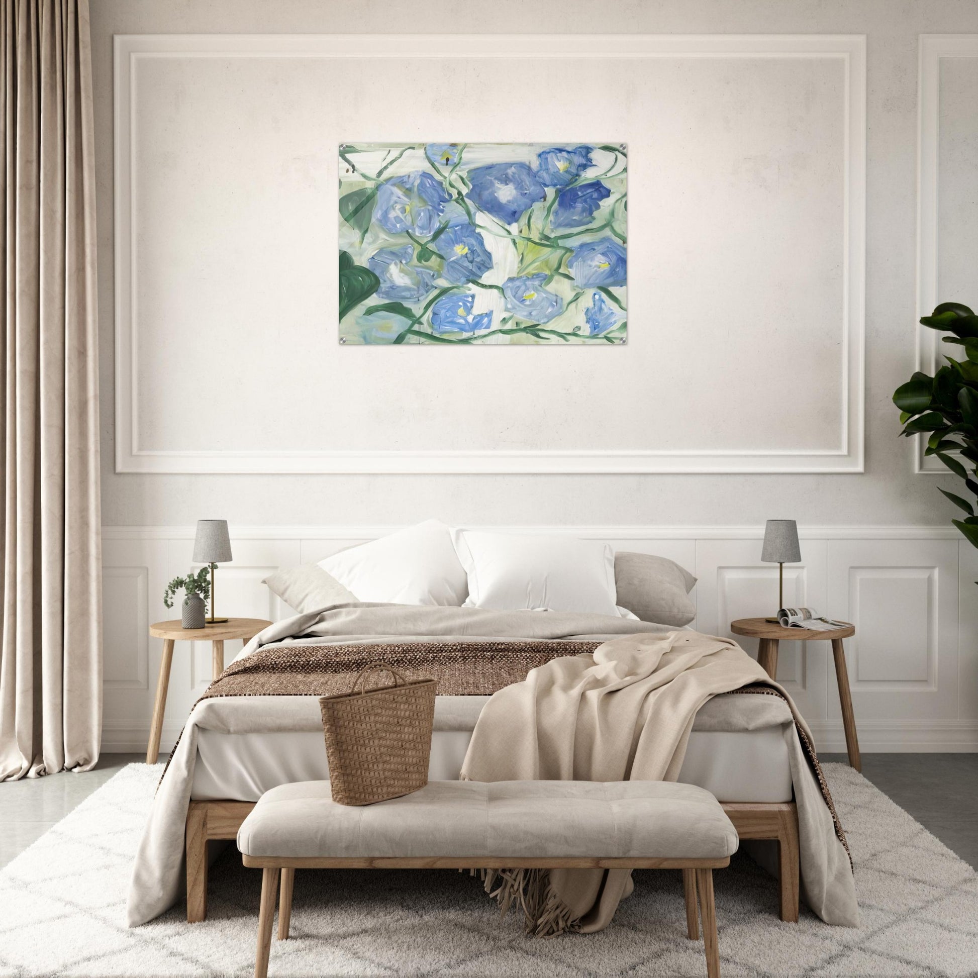 Morning Glories - 1984 - Jennifer Bartlett Acrylic Print - 70x100 cm / 28x40″ inches