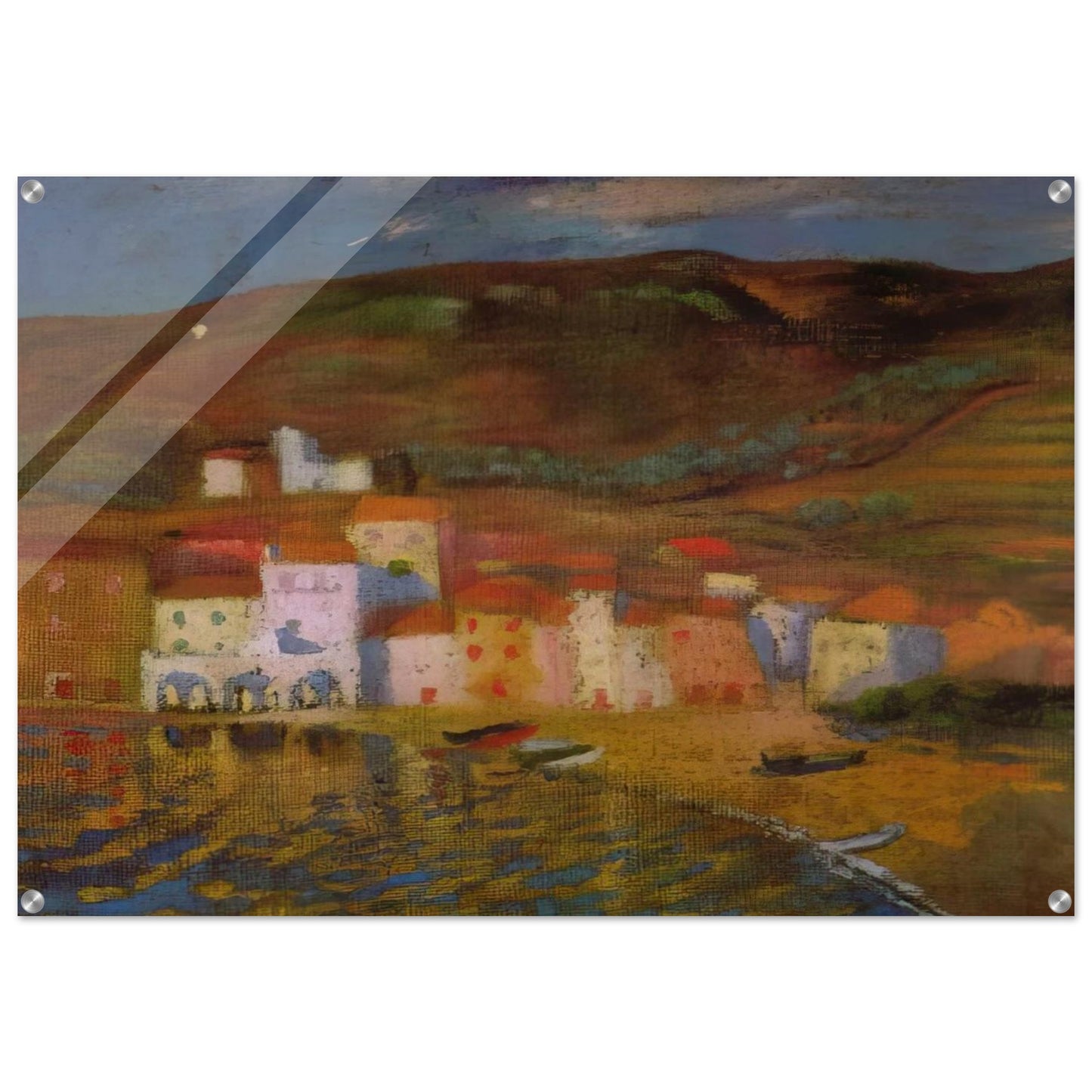 PORTDOGUE AND MOUNT PANI FROM AYUNTAMIENTO - Salvador Dali Acrylic Print - 70x100 cm / 28x40″ inches