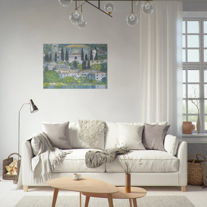 CHRURCH IN CASSONE 1913 - Gustav Klimt Brushed Aluminum Print - 70x100 cm / 28x40 inches | Gustav Klimt Aluminum Print | Gustav Klimt Prints