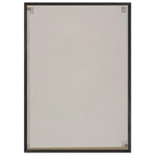 Record - Robert Ryman 70x100 cm / 28x40 inches Framed Art Print – Black Wooden Frame