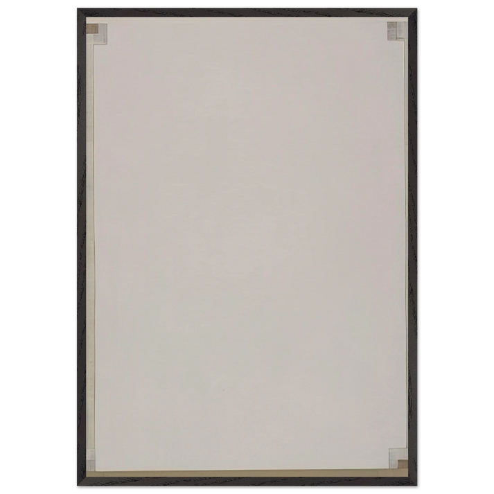 Record - Robert Ryman 70x100 cm / 28x40 inches Framed Art Print – Black Wooden Frame