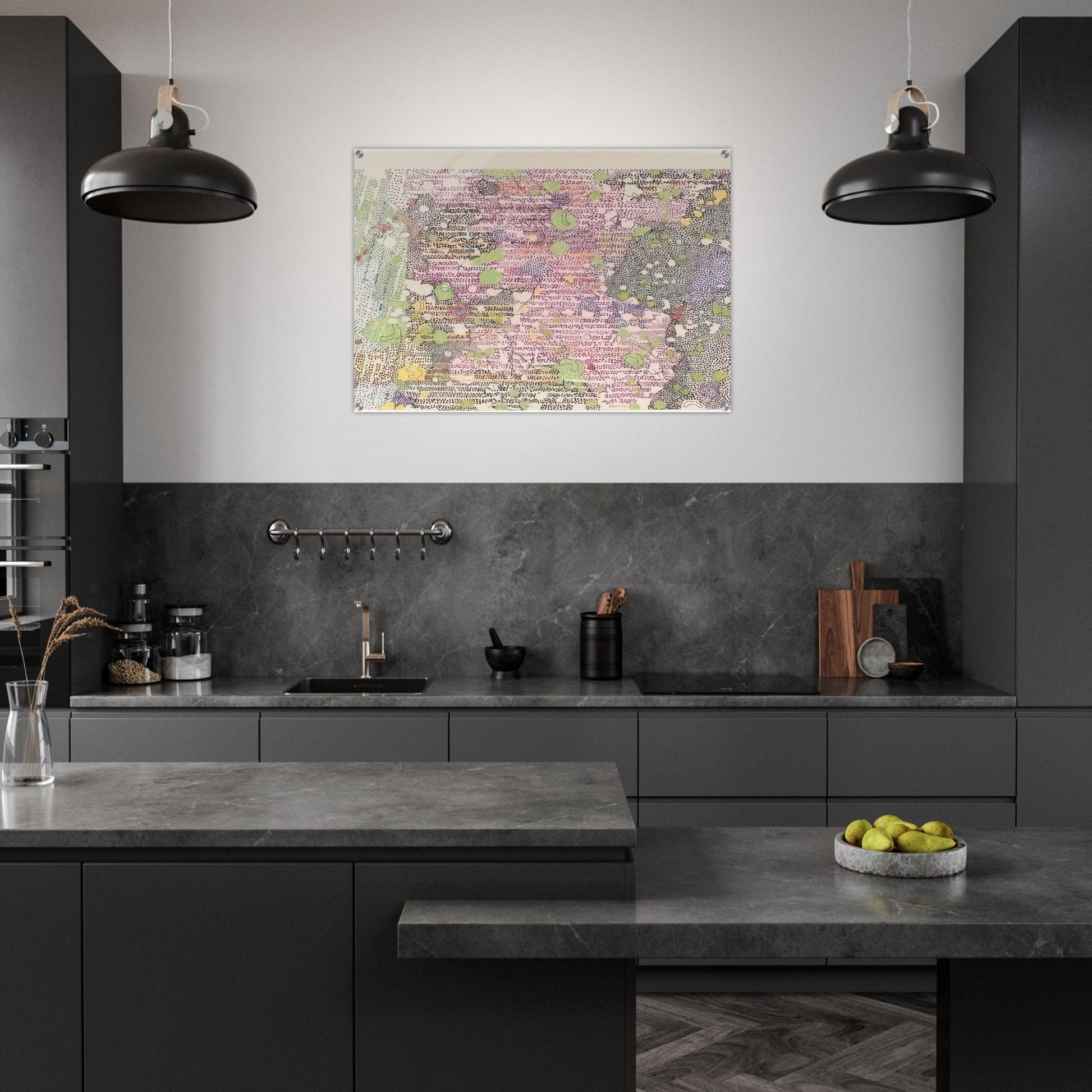 I PART OF SABINE D REGION SOUTHWEST MARE TRANQUILITATIS FROM LITHOGRAPHS BASED ON GEOLOGIC MAPS 1972 - Nancy Graves Acrylic Print - 70x100 cm / 28x40″ inches