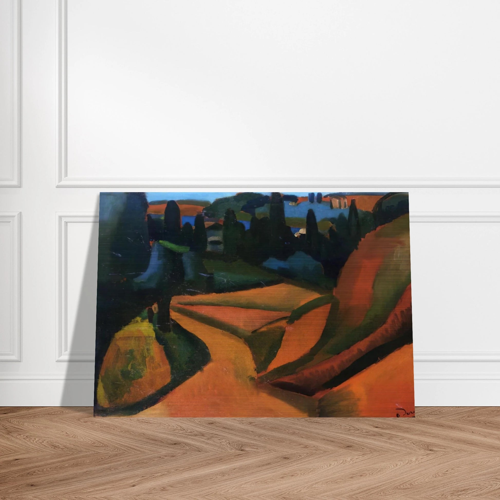 LANDSCAPE NEAR MARTIGUES 1908 - Andre Derain Brushed Aluminum Print - 70x100 cm / 28x40 inches | Andre Derain Aluminum Print | Andre Derain Prints
