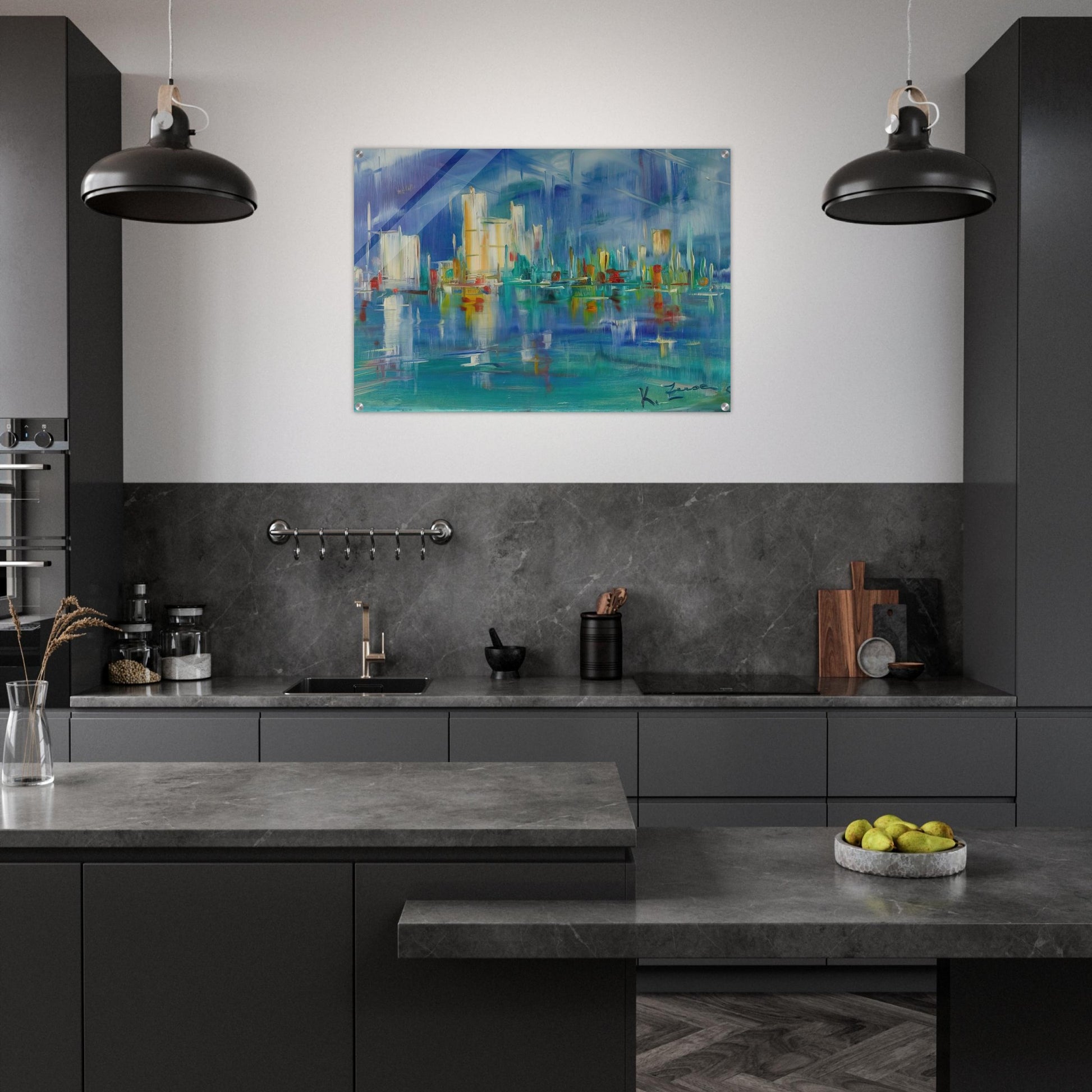 Untitled - 1985 - Konrad Zuse Acrylic Print - 70x100 cm / 28x40″ inches | Konrad Zuse Wall Art | Konrad Zuse Prints