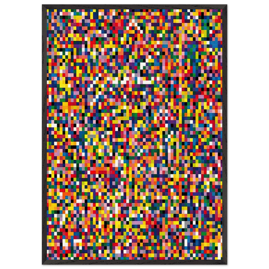 4900 COLOURS 2007 - Gerhard Richter 70x100 cm / 28x40 inches Framed Art Print – Black Wooden Frame