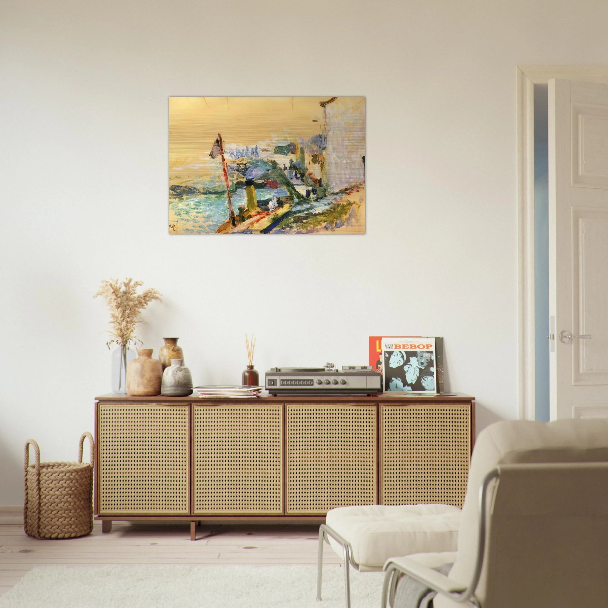 THE PORT OF BELLE ISLE SUR MER 1897 - Henri Matisse Brushed Aluminum Print - 70x100 cm / 28x40 inches | Henri Matisse Aluminum Print | Henri Matisse Prints