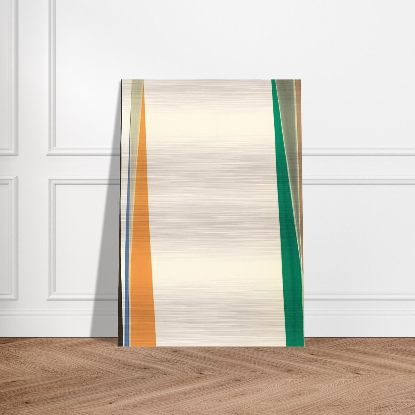 Open White Center - 1974 - Larry Zox Brushed Aluminum Print - 70x100 cm / 28x40 inches | Larry Zox Aluminum Print | Larry Zox Prints