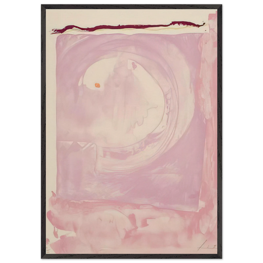 Reflections IX - 1995 - Helen Frankenthaler 70x100 cm / 28x40 inches Framed Art Print – Black Wooden Frame