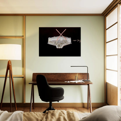 ROBA INTERIOR 1972 - Antoni Tapies Brushed Aluminum Print - 70x100 cm / 28x40 inches | Antoni Tapies Aluminum Print | Antoni Tapies Prints
