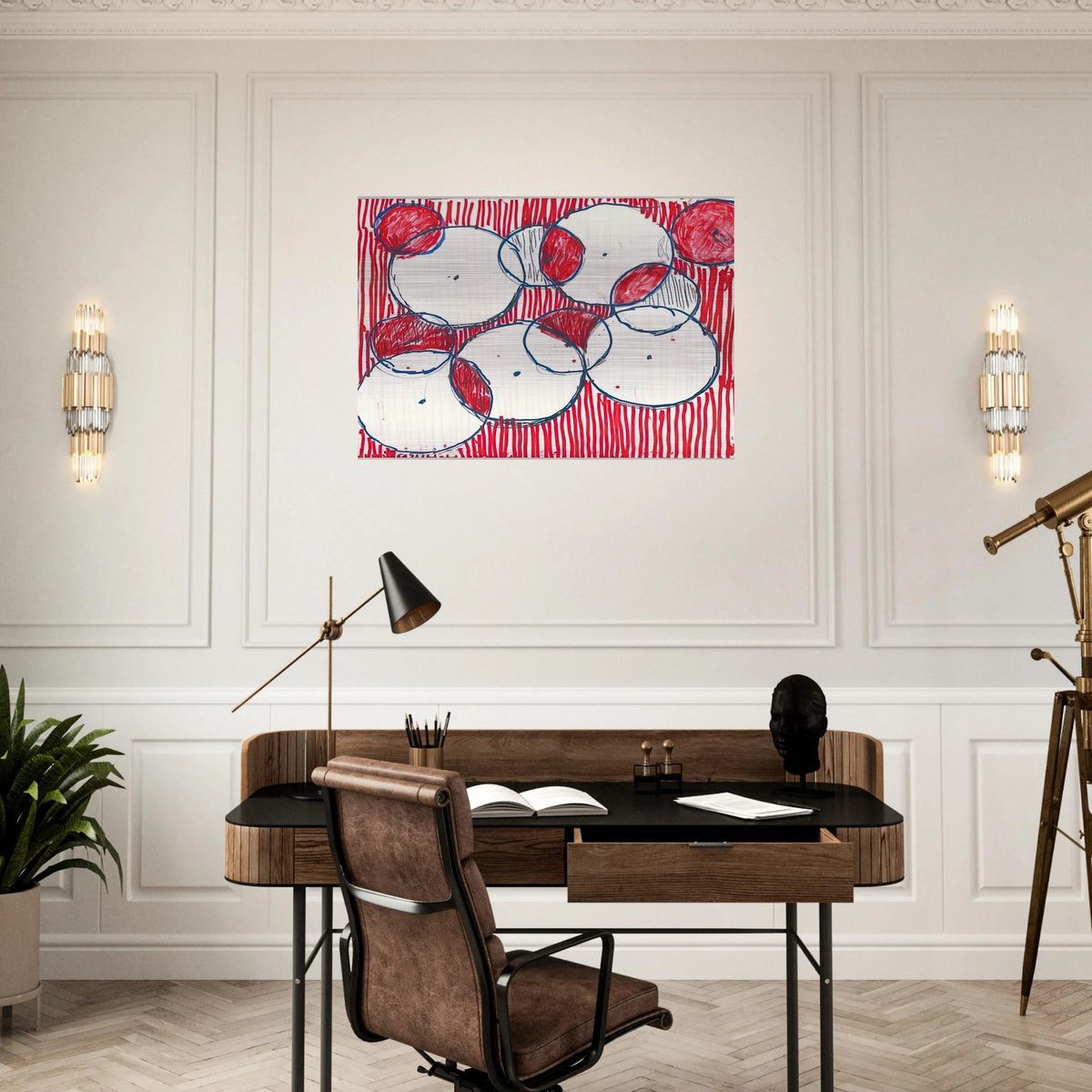 BE CALME OCTOBER 1ST 31ST 2004 - Louise Bourgeois Brushed Aluminum Print - 70x100 cm / 28x40 inches | Louise Bourgeois Aluminum Print | Louise Bourgeois Prints