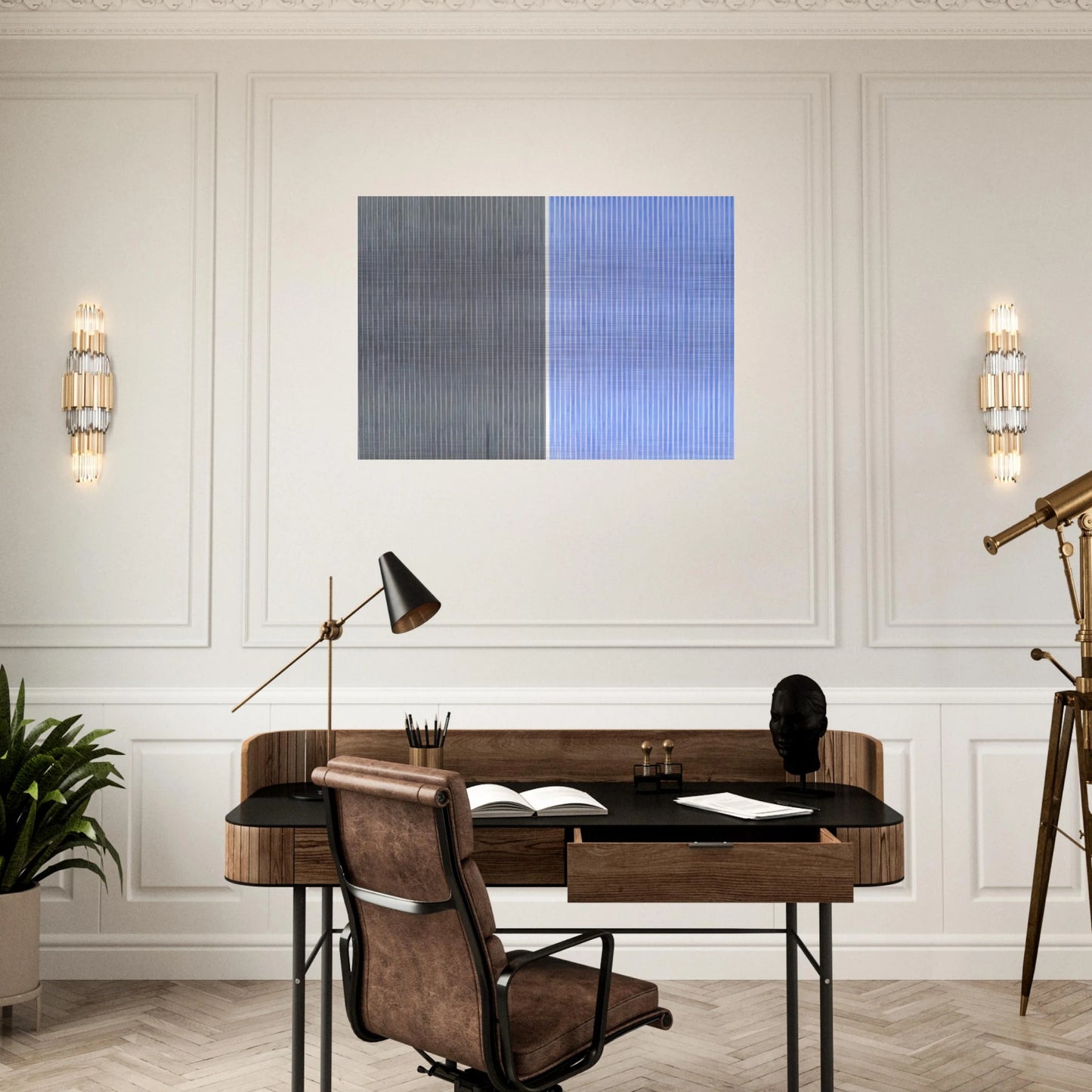 Yukon Sonata - 1981 - Gene Davis Brushed Aluminum Print - 70x100 cm / 28x40 inches | Gene Davis Aluminum Print | Gene Davis Prints