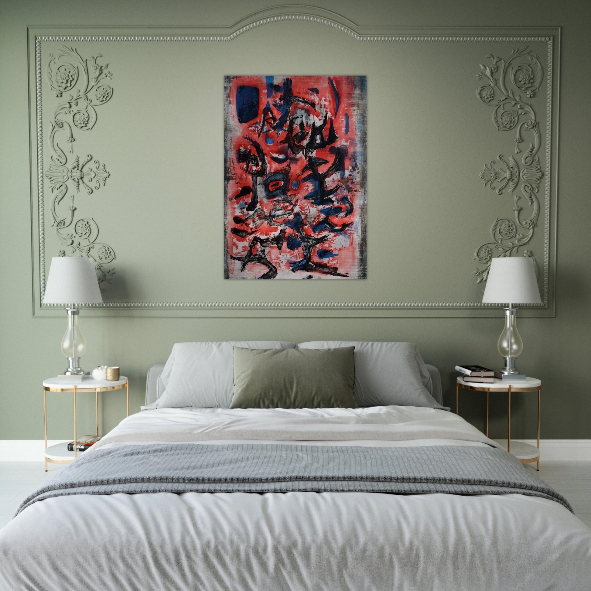 SIGNES EN MOUVEMENT 1957 - Zao Wou-Ki Brushed Aluminum Print - 70x100 cm / 28x40 inches | Zao Wou-Ki Aluminum Print | Zao Wou-Ki Prints