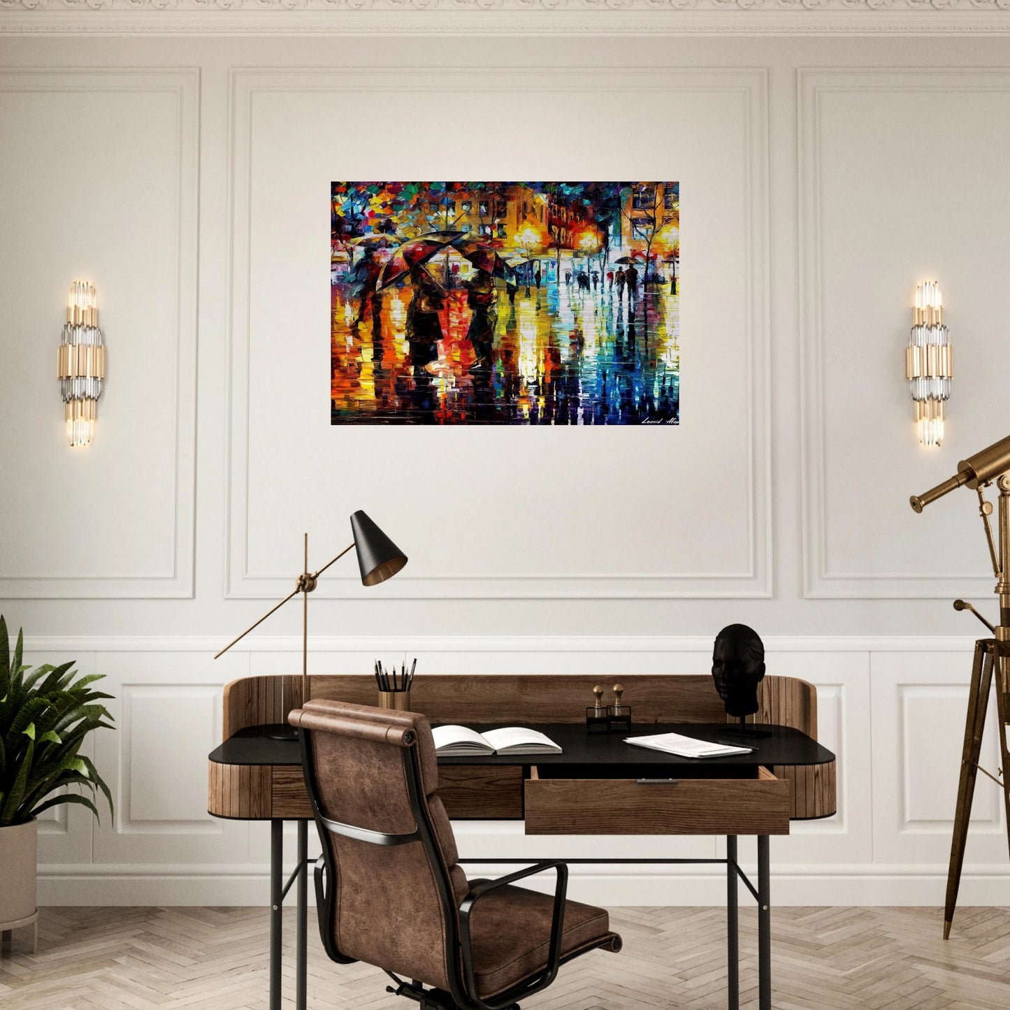 Leonid Afremov - Leonid Afremov Brushed Aluminum Print - 70x100 cm / 28x40 inches | Leonid Afremov Aluminum Print | Leonid Afremov Prints