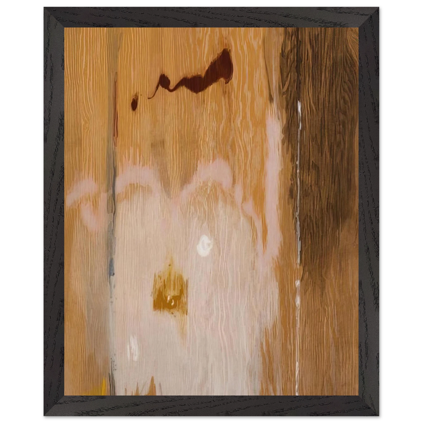 Helen Frankenthaler - Tales of Genji VI - 1998 Wall art - 27x35 cm / 11x14 inches - Premium Wooden Framed Poster With Fine Art Paper-canvas - White frame
