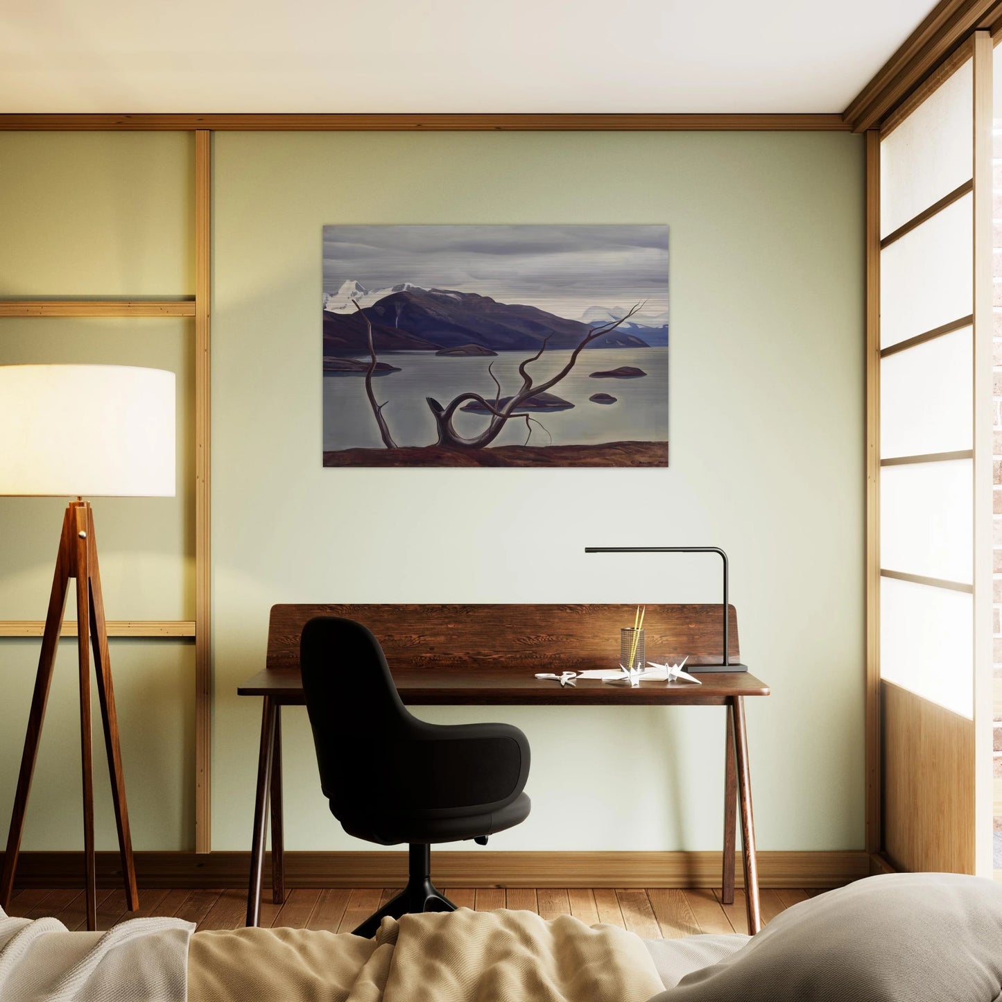 Admiralty Sound, Tierra Del Fuego - Rockwell Kent Brushed Aluminum Print - 70x100 cm / 28x40 inches | Rockwell Kent Aluminum Print | Rockwell Kent Prints
