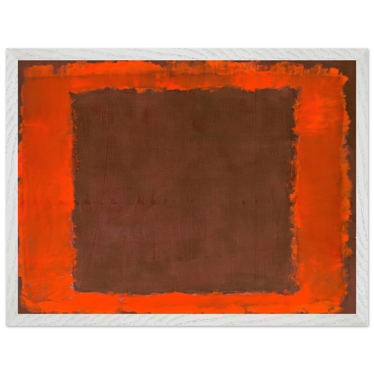 Mark Rothko - Untitled Mural for End Wall - 1959 Wall Art - 60x80 cm / 24x32 inches - Premium Wooden Framed Poster With Fine Art Paper-canvas - White frame
