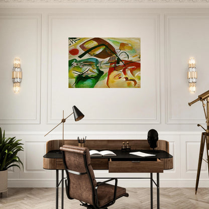 PICTURE WITH A BLACK ARCH 1912 - Wassily Kandinsky Brushed Aluminum Print - 70x100 cm / 28x40 inches | Wassily Kandinsky Aluminum Print | Wassily Kandinsky Prints
