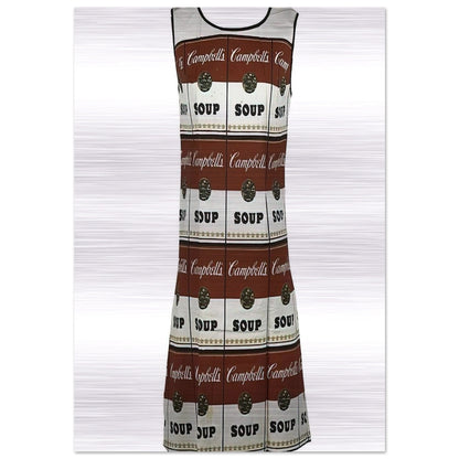 The Souper Dress - Andy Warhol Brushed Aluminum Print - 70x100 cm / 28x40 inches | Andy Warhol Aluminum Print | Andy Warhol Prints