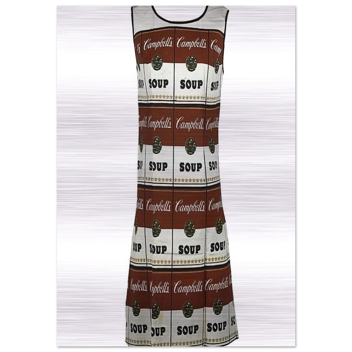 The Souper Dress - Andy Warhol Brushed Aluminum Print - 70x100 cm / 28x40 inches | Andy Warhol Aluminum Print | Andy Warhol Prints