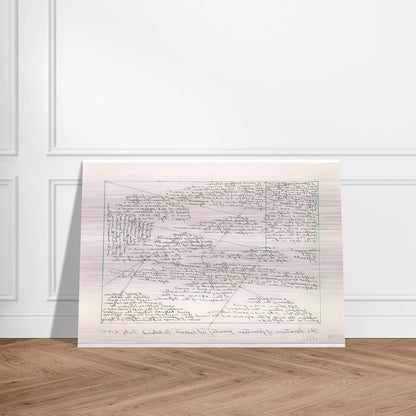 The Location of 14 Points - Sol LeWitt Brushed Aluminum Print - 70x100 cm / 28x40 inches | Sol LeWitt Aluminum Print | Sol LeWitt Prints