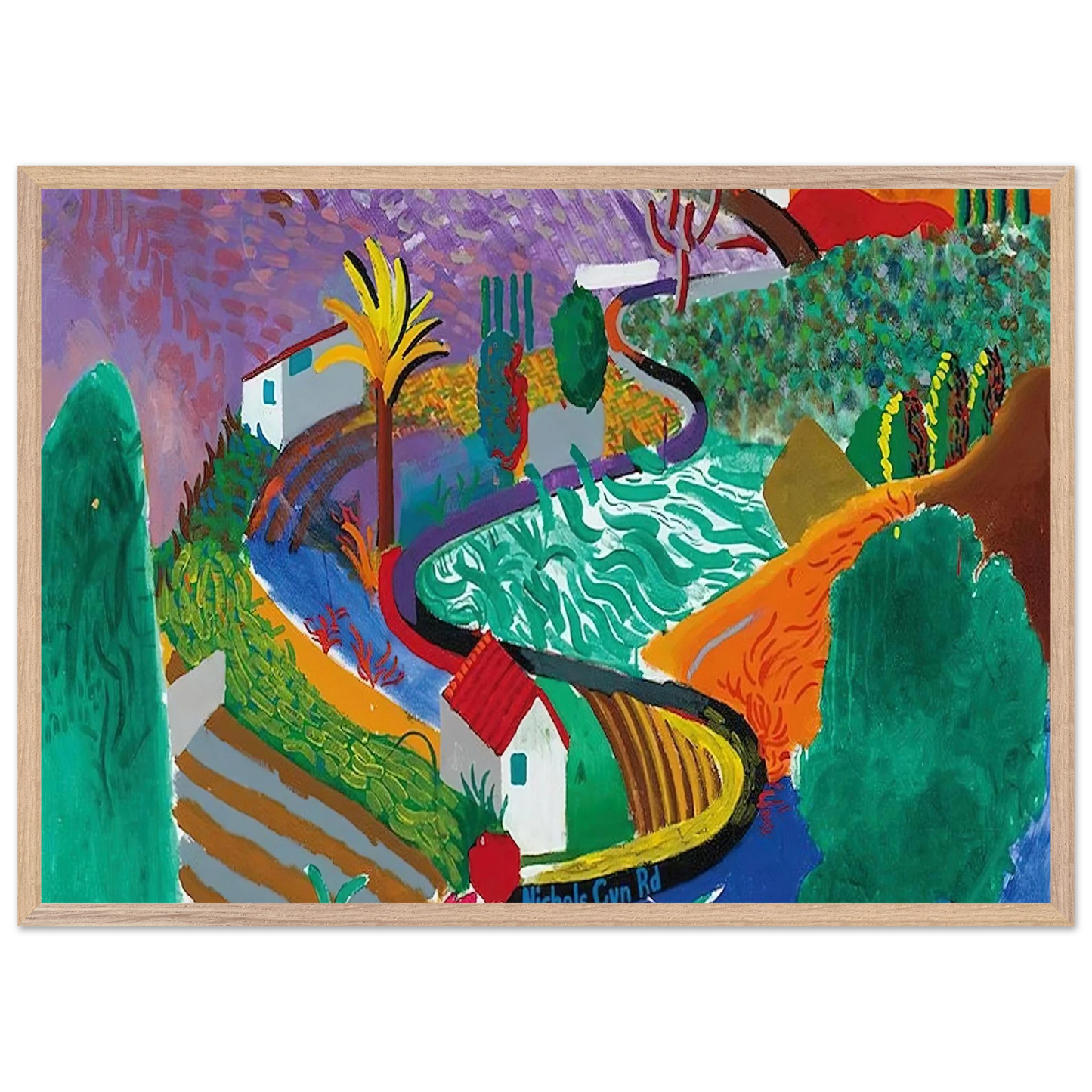 David Hockney - David Hockney Wall art - A2 (42 x 59.4  cm) - Fine Art Poster-canvas - -