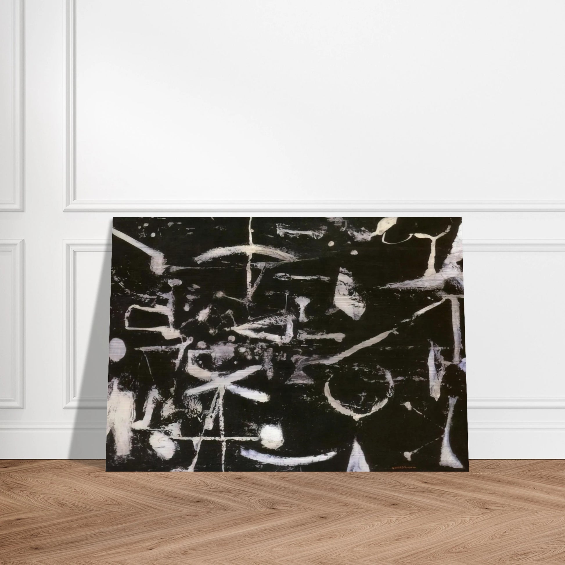 Untitled - Art Informel - Jiro Yoshihara Brushed Aluminum Print - 70x100 cm / 28x40 inches | Jiro Yoshihara Aluminum Print | Jiro Yoshihara Prints