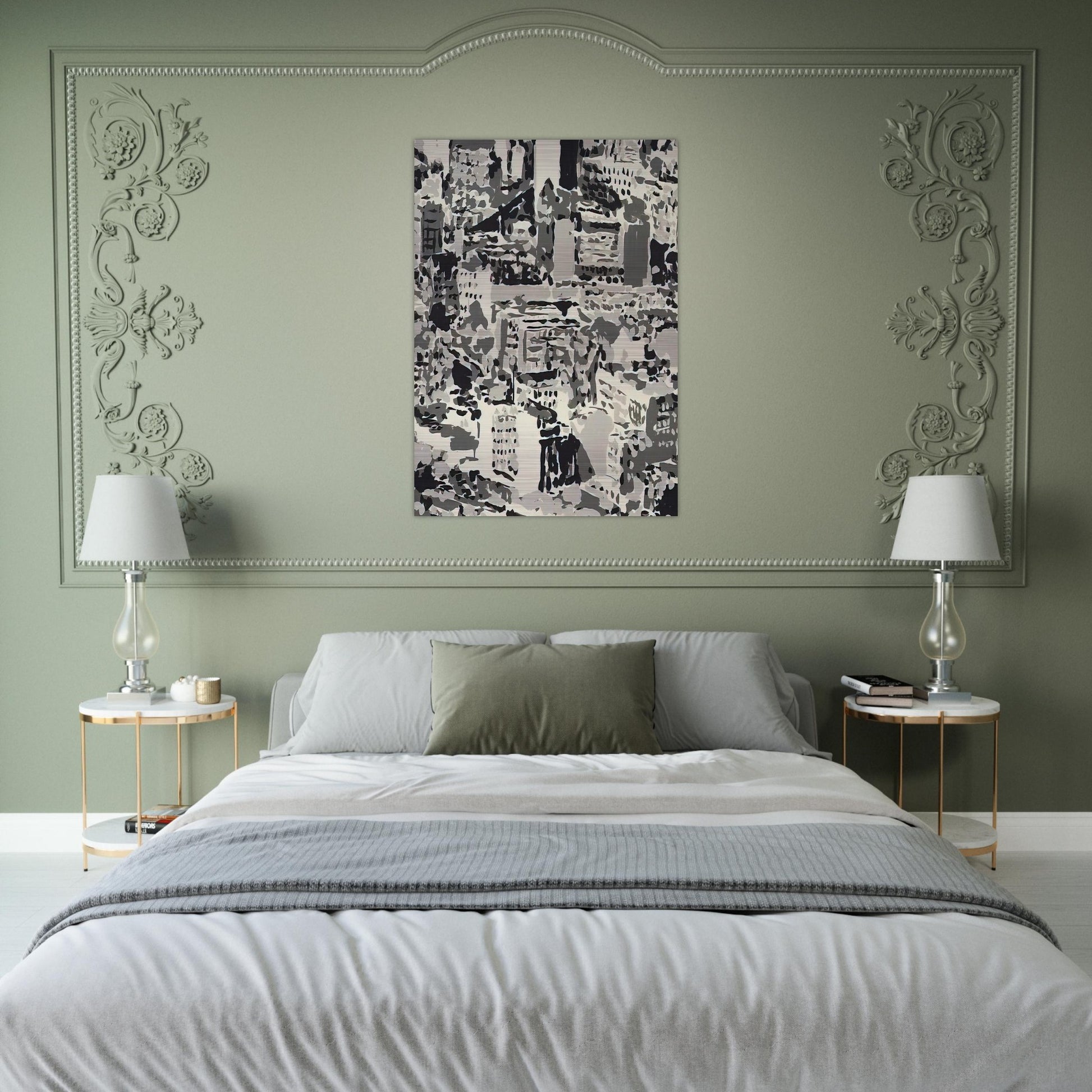 TOWNSCAPE 1969 - Gerhard Richter Brushed Aluminum Print - 70x100 cm / 28x40 inches | Gerhard Richter Aluminum Print | Gerhard Richter Prints