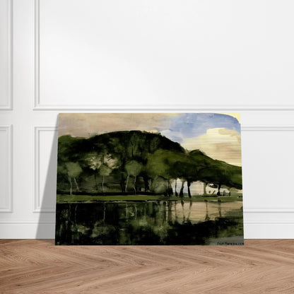 Along the Amstel - Piet Mondrian Brushed Aluminum Print - 70x100 cm / 28x40 inches | Piet Mondrian Aluminum Print | Piet Mondrian Prints