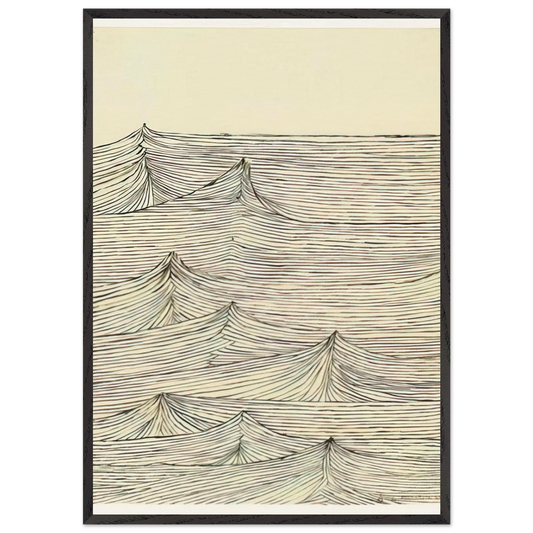 UNTITLED 7 N1 - Louise Bourgeois 70x100 cm / 28x40 inches Framed Art Print – Black Wooden Frame