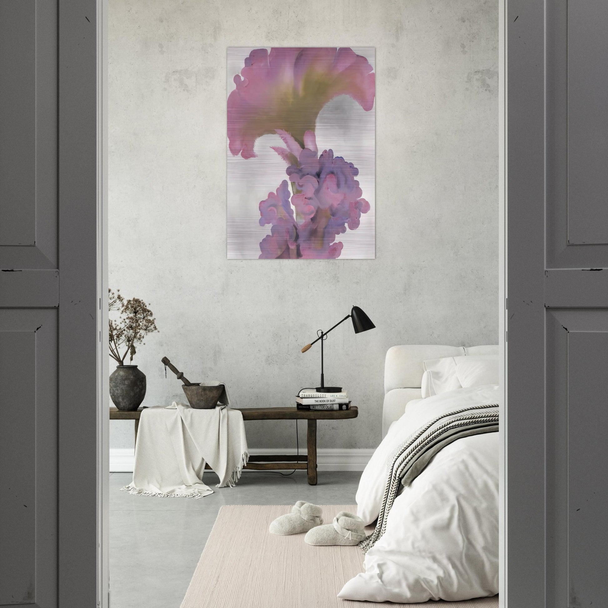 Coxcomb - Georgia O'Keeffe Brushed Aluminum Print - 70x100 cm / 28x40 inches | Georgia O'Keeffe Aluminum Print | Georgia O'Keeffe Prints