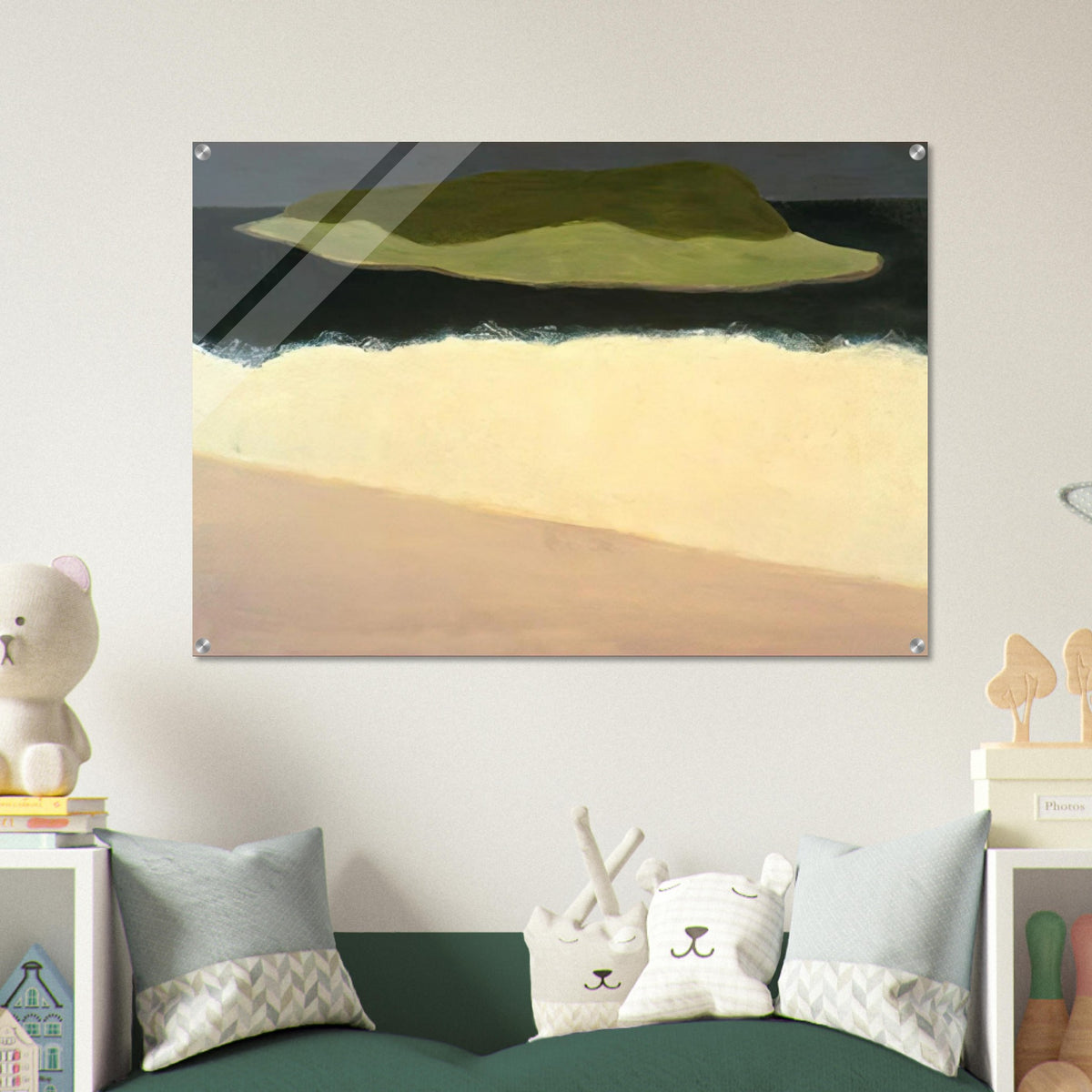 Offshore Island - 1958 - Milton Avery Acrylic Print - 70x100 cm / 28x40″ inches | Milton Avery Wall Art | Milton Avery Prints