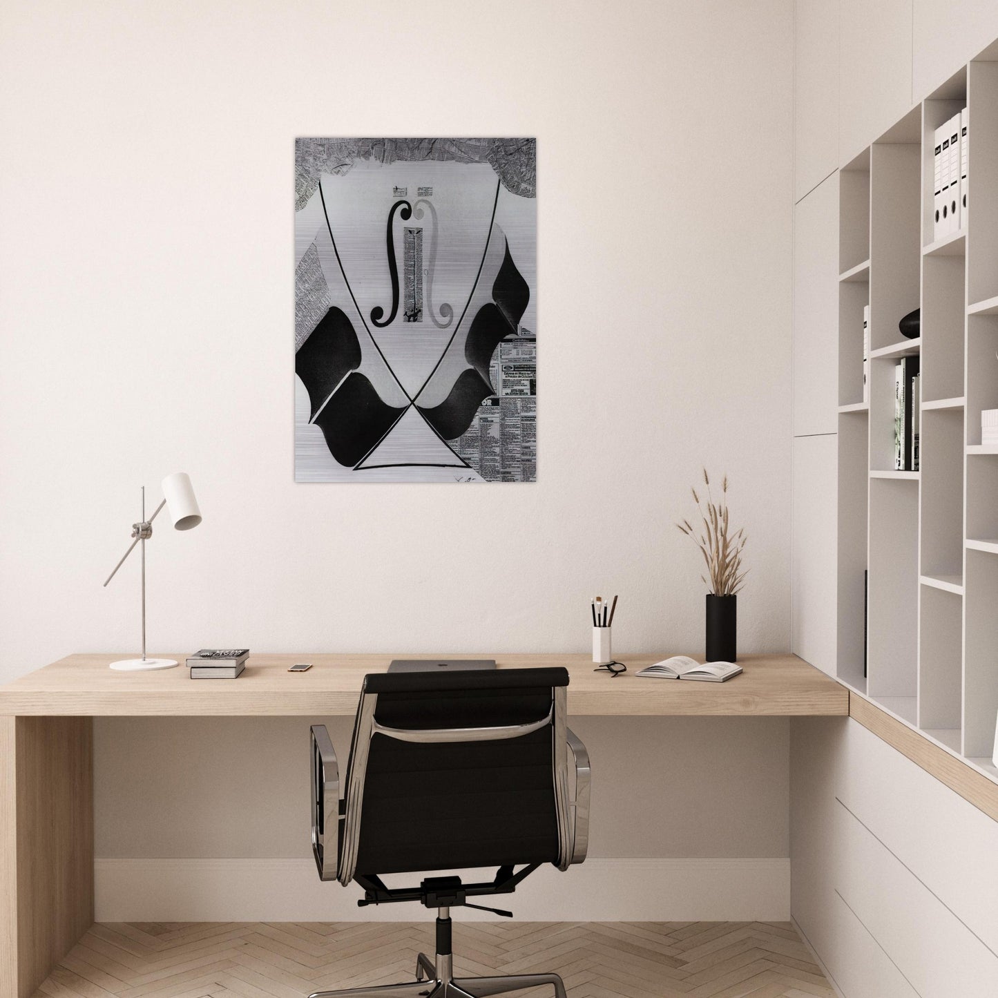 UNTITLED HEAD OF A SPANISH NOBLEMAN FASHIONED BY THE CATASTROPHE MODEL FROM A SWALLOW S TAIL - Salvador Dali Brushed Aluminum Print - 70x100 cm / 28x40 inches | Salvador Dali Aluminum Print | Salvador Dali Prints
