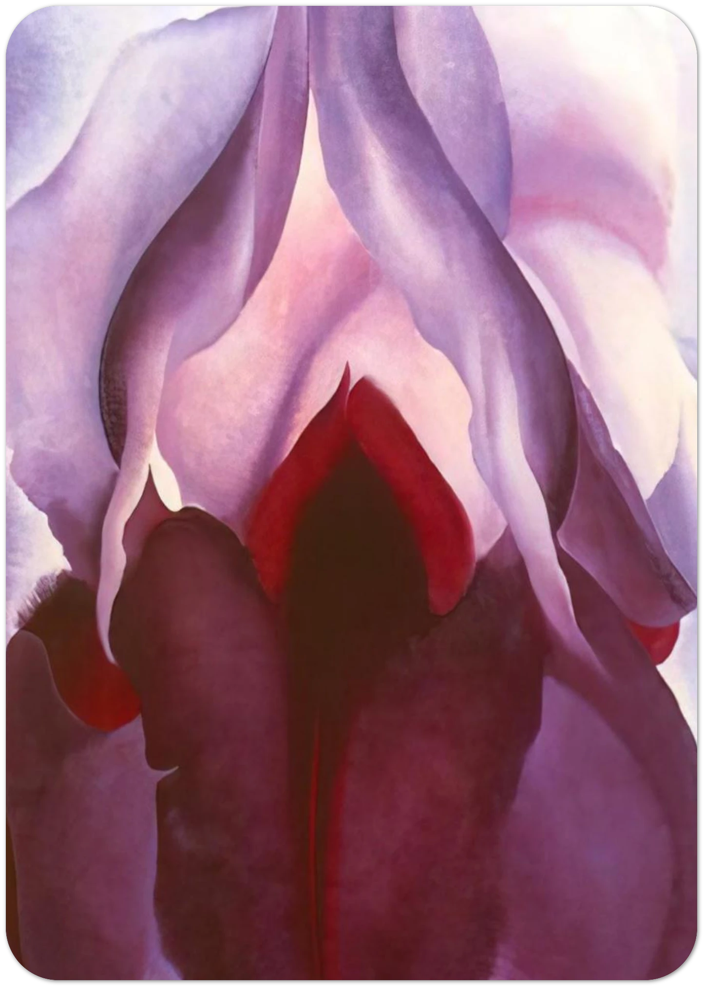 Flower of Life II By Georgia O'Keeffe Pack of 10 Post Cards | Georgia O'Keeffe Post Cards | A6 (10.5 x 14.8 cm) - 4.1 x 5.8 inches