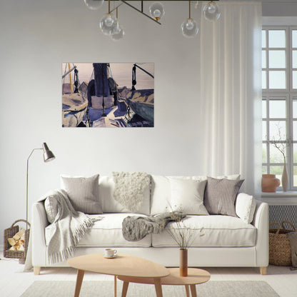 Funnel of Trawler - Edward Hopper Brushed Aluminum Print - 70x100 cm / 28x40 inches | Edward Hopper Aluminum Print | Edward Hopper Prints