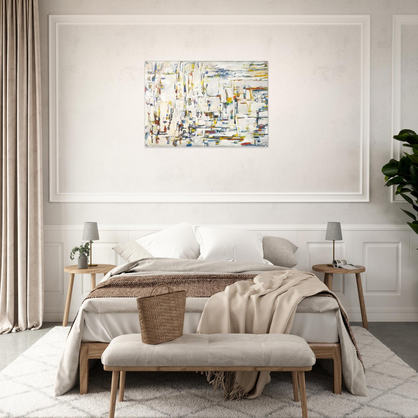 Untitled - 1995 - Maria Helena Vieira da Silva Acrylic Print - 70x100 cm / 28x40″ inches | Maria Helena Vieira da Silva Wall Art | Maria Helena Vieira da Silva Prints