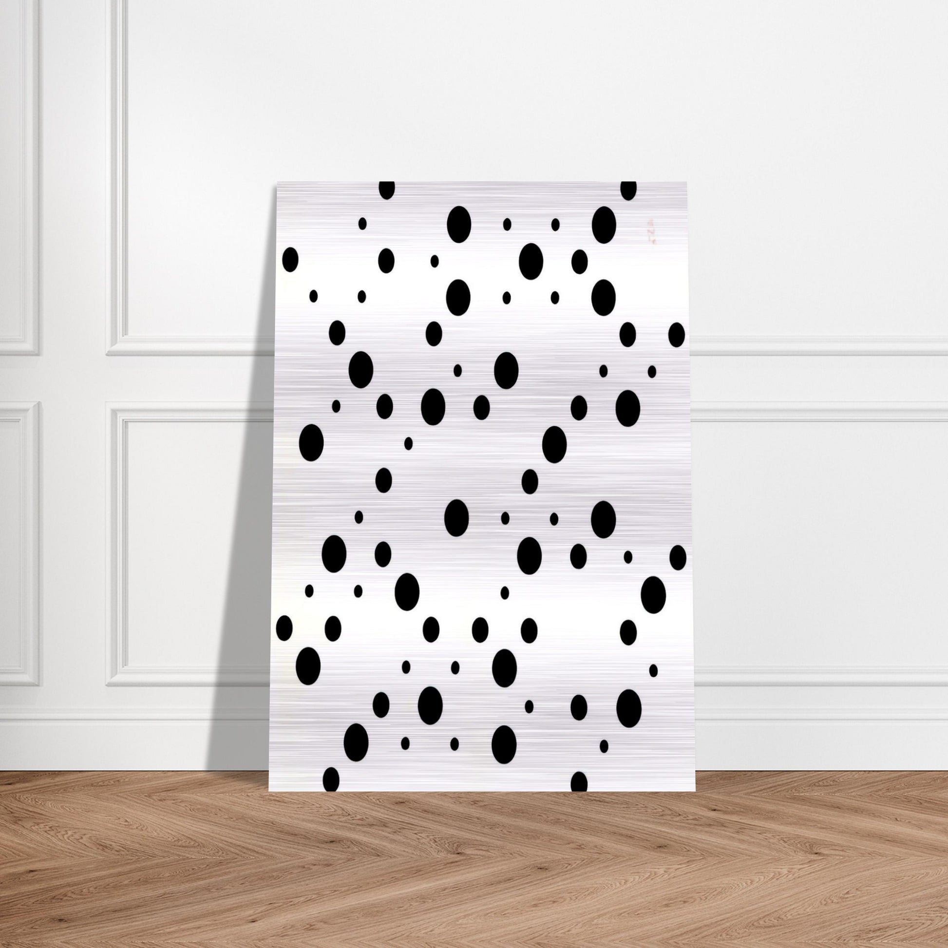 WHITE DISKS 1 - Bridget Riley Brushed Aluminum Print - 70x100 cm / 28x40 inches | Bridget Riley Aluminum Print | Bridget Riley Prints