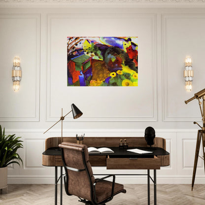 MURNAU GARDEN 1910 - Wassily Kandinsky Brushed Aluminum Print - 70x100 cm / 28x40 inches | Wassily Kandinsky Aluminum Print | Wassily Kandinsky Prints