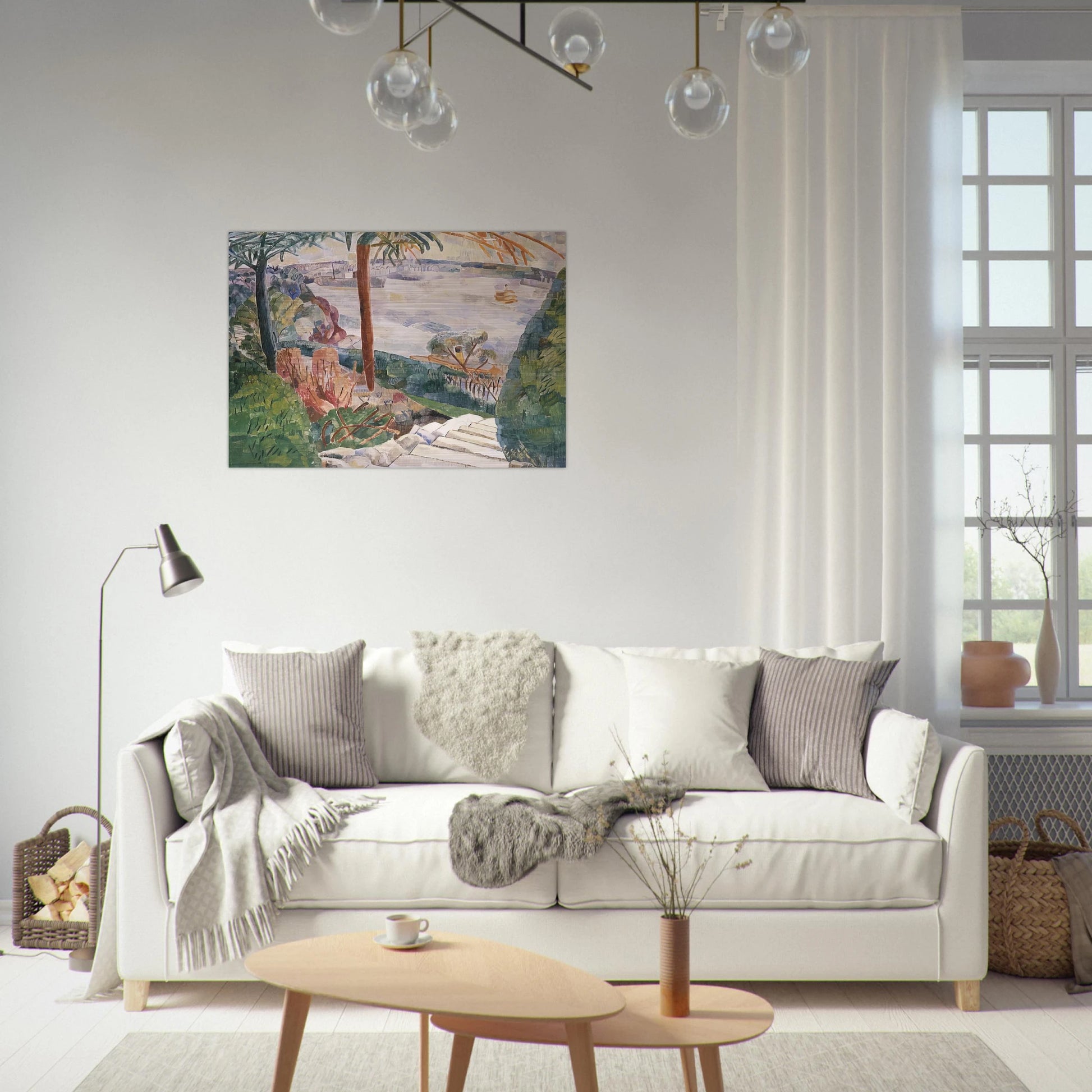 Harbour from Kirribilli - 1937 - Grace Cossington Smith Brushed Aluminum Print - 70x100 cm / 28x40 inches | Grace Cossington Smith Aluminum Print | Grace Cossington Smith Prints