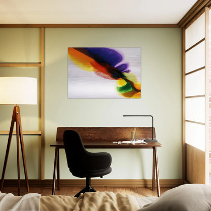 Phenomena Tibetan Flange - 1973 - Paul Jenkins Brushed Aluminum Print - 70x100 cm / 28x40 inches | Paul Jenkins Aluminum Print | Paul Jenkins Prints