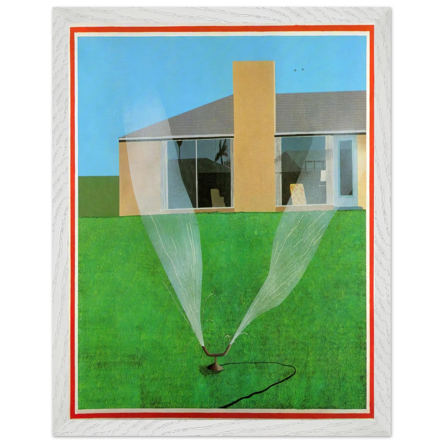 David Hockney - David Hockney Wall art - 30x45 cm / 12x18 inches - Premium Wooden Framed Poster With Fine Art Paper-canvas - Black frame