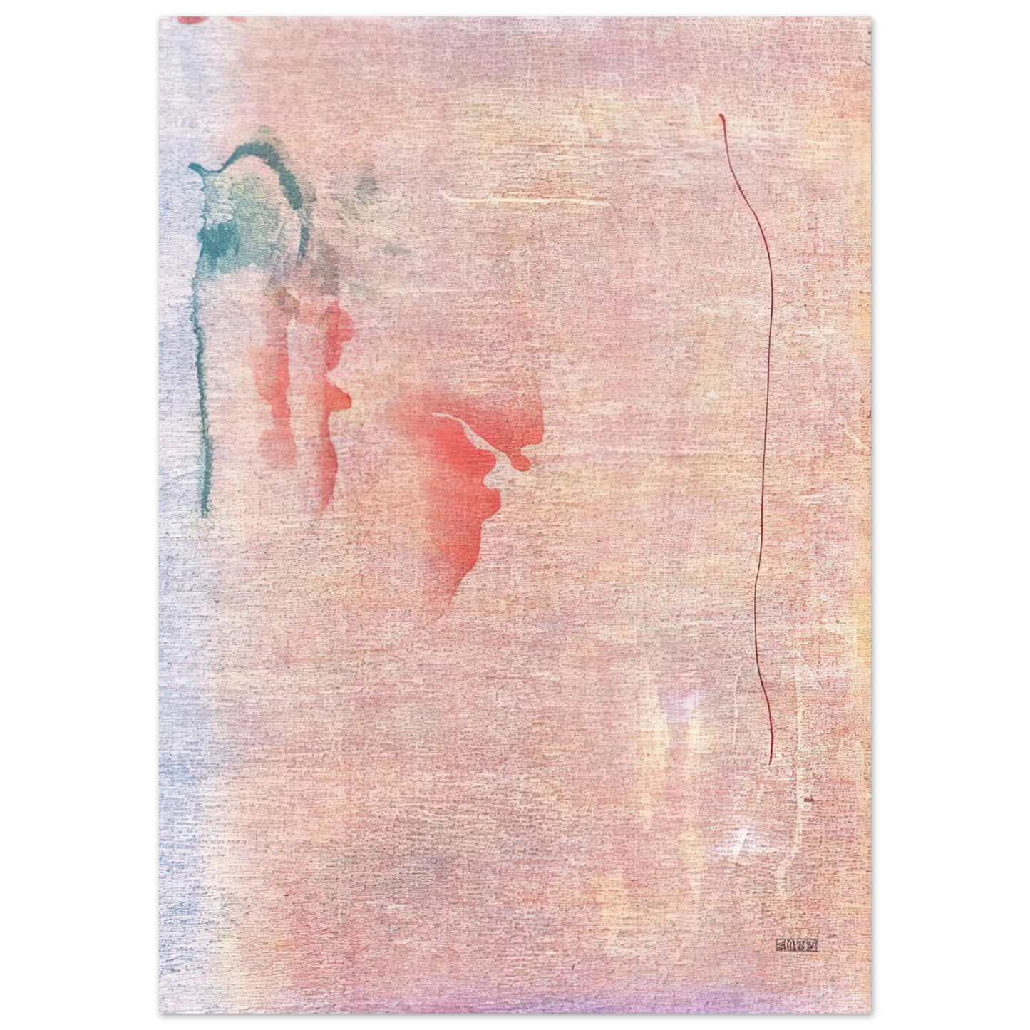 Helen Frankenthaler - Cedar Hill - 1983 Wall art - 27x35 cm / 11x14 inches - Fine Art Poster-canvas - -