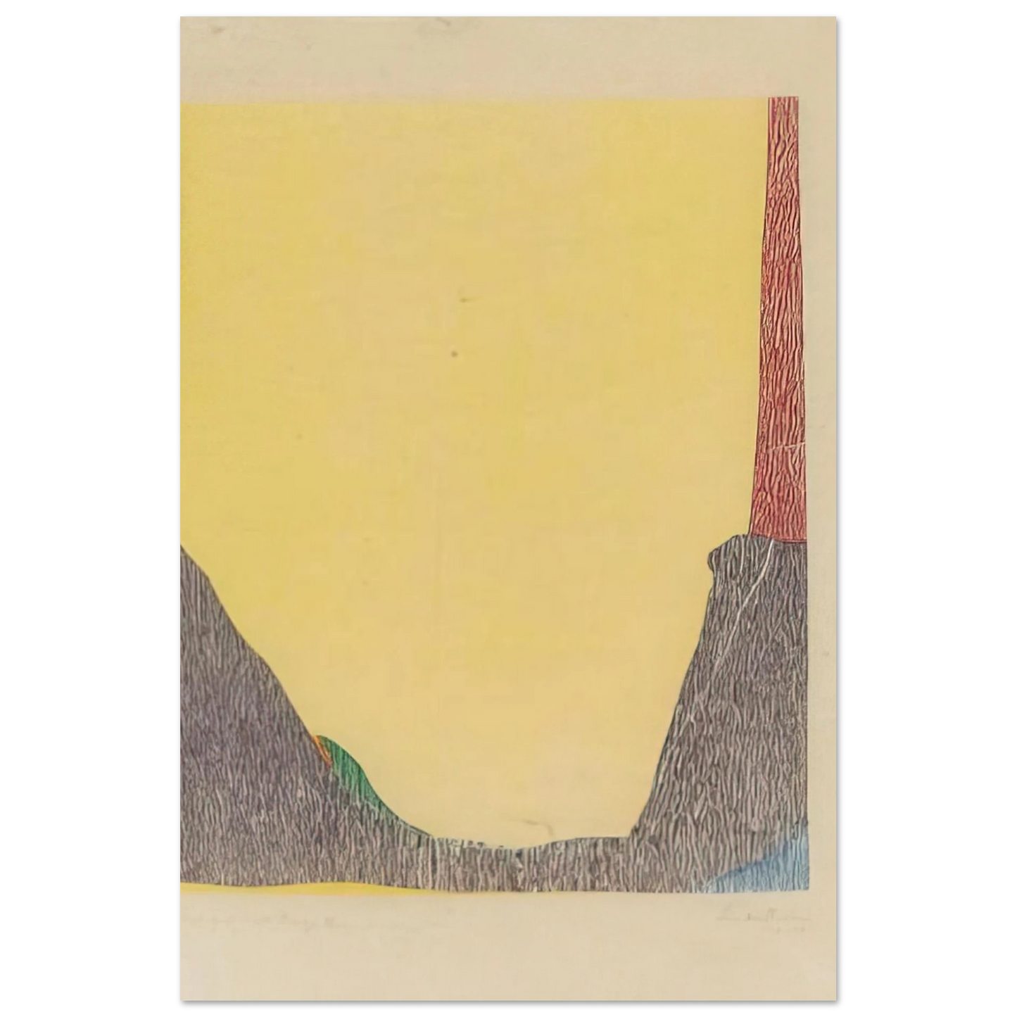 Helen Frankenthaler - East and Beyond - 1973 Wall art - 15x20 cm / 6x8 inches - Fine Art Poster-canvas - -