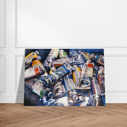 SHIVA BLUE 1973 - Audrey Flack Brushed Aluminum Print - 70x100 cm / 28x40 inches | Audrey Flack Aluminum Print | Audrey Flack Prints