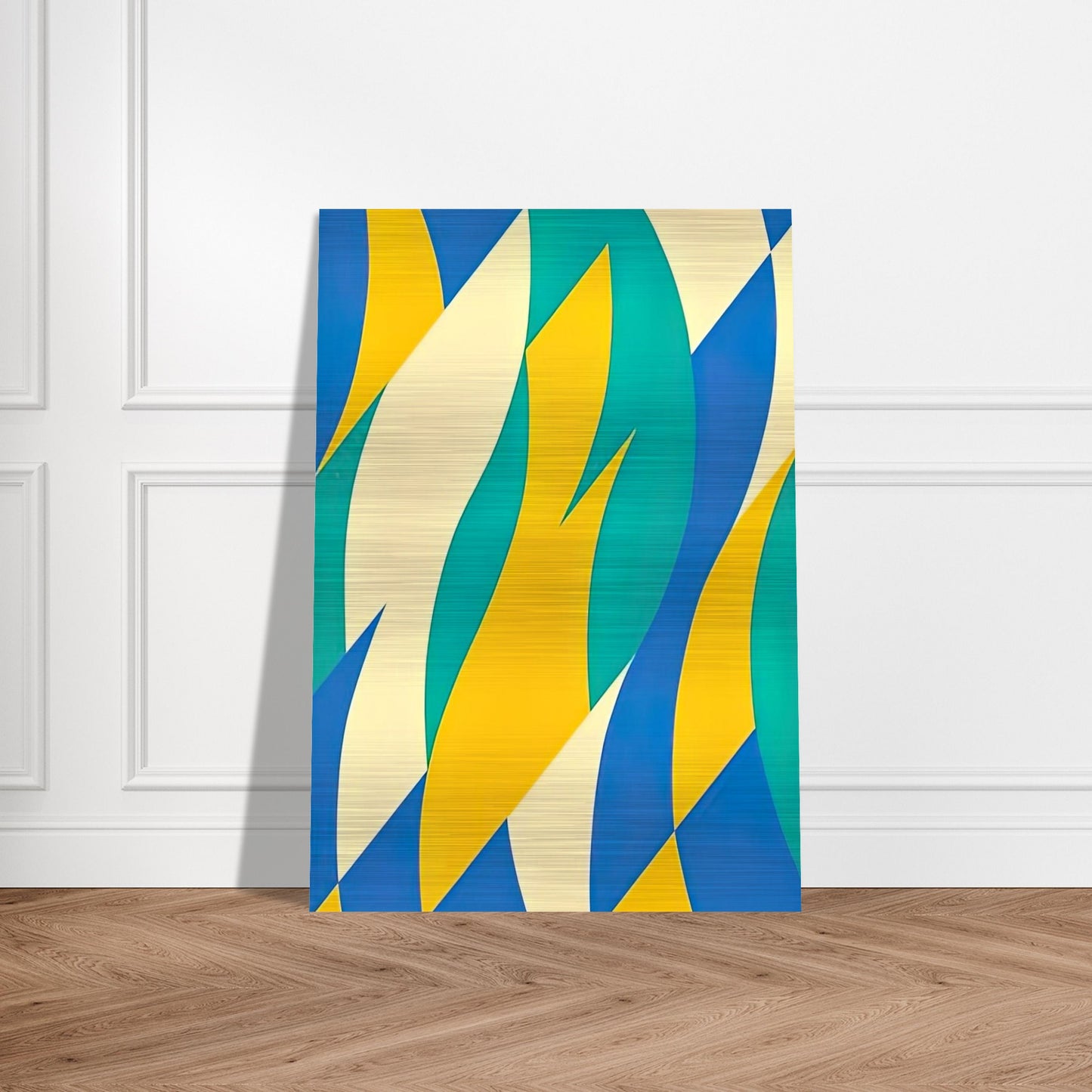 FOLD 2004 - Bridget Riley Brushed Aluminum Print - 70x100 cm / 28x40 inches | Bridget Riley Aluminum Print | Bridget Riley Prints
