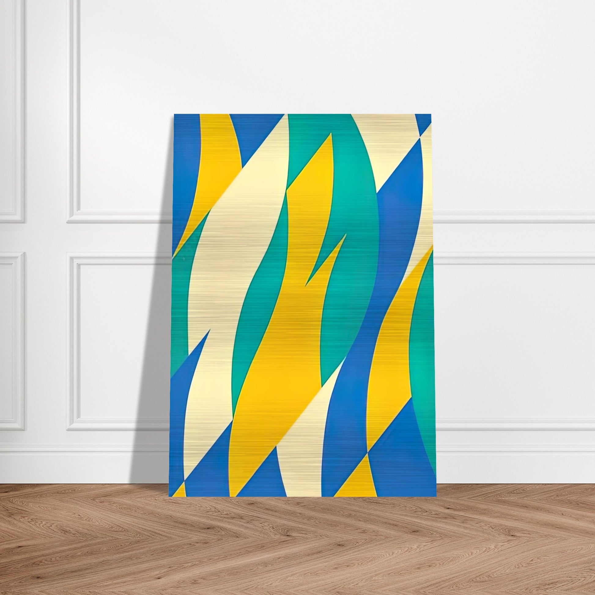 FOLD 2004 - Bridget Riley Brushed Aluminum Print - 70x100 cm / 28x40 inches | Bridget Riley Aluminum Print | Bridget Riley Prints