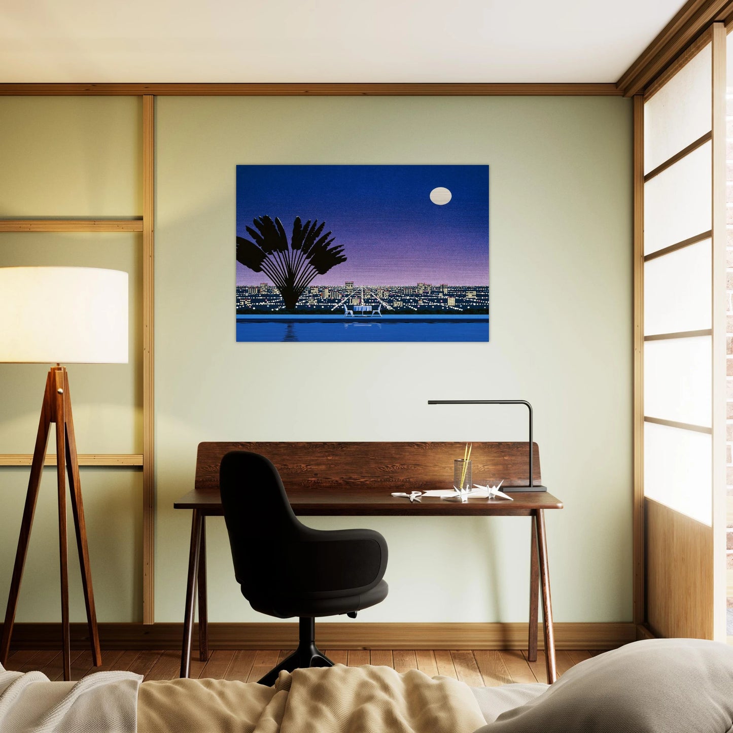 Onra - Nobody Has To Know - Hiroshi Nagai Brushed Aluminum Print - 70x100 cm / 28x40 inches | Hiroshi Nagai Aluminum Print | Hiroshi Nagai Prints