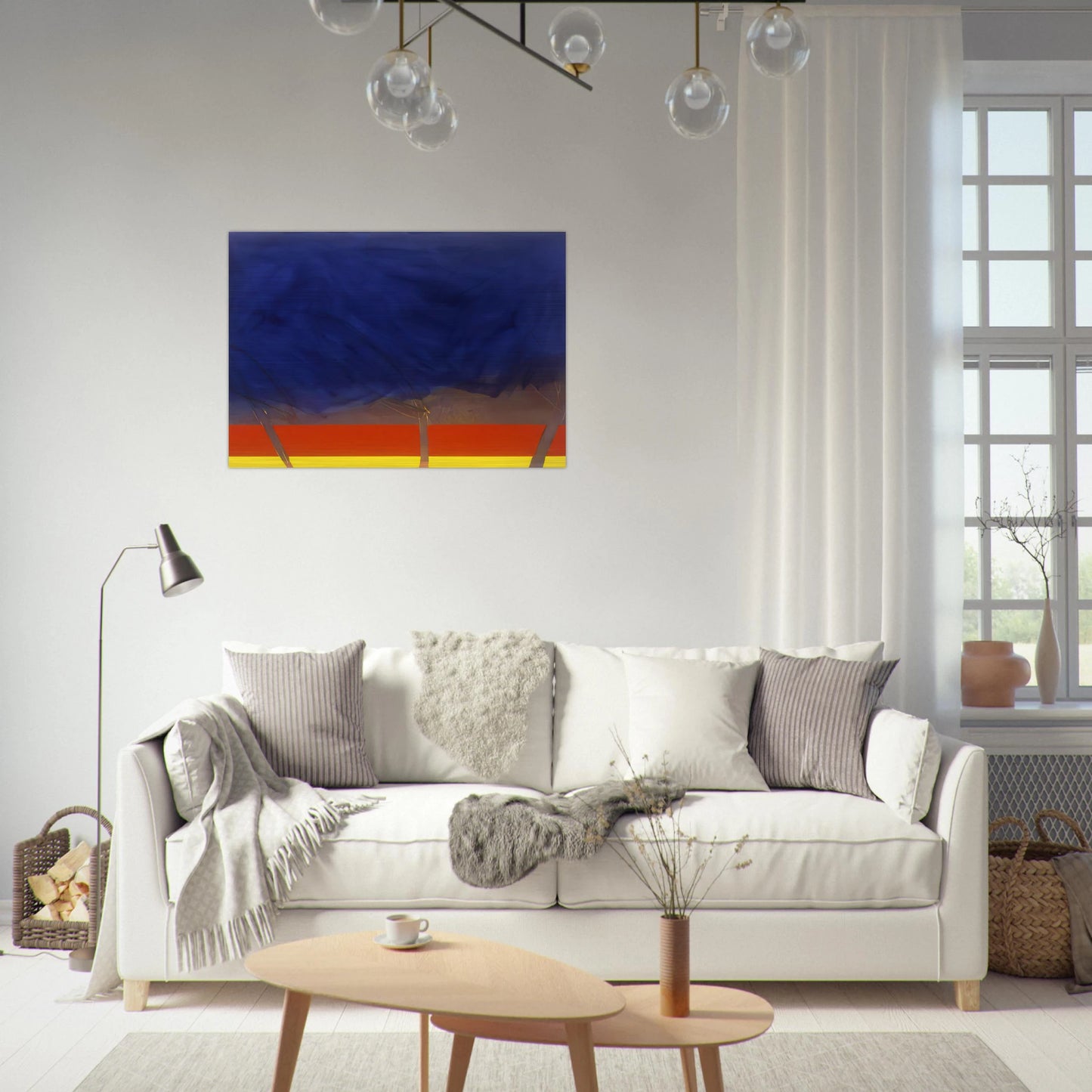 All Night - 1989 - Ronnie Landfield Brushed Aluminum Print - 70x100 cm / 28x40 inches | Ronnie Landfield Aluminum Print | Ronnie Landfield Prints