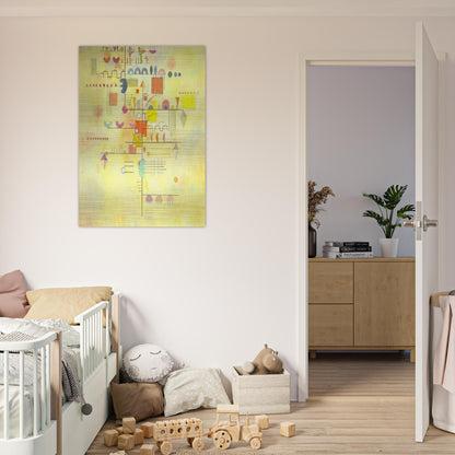 GENTLE ACCENT 1934 - Wassily Kandinsky Brushed Aluminum Print - 70x100 cm / 28x40 inches | Wassily Kandinsky Aluminum Print | Wassily Kandinsky Prints
